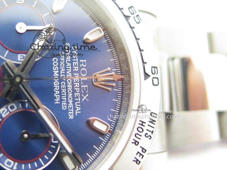 AAA Replica Watches Blue On Bracelet 116520 A SS Daytona Edition JF Dial 3944 Best QuickDry 1227